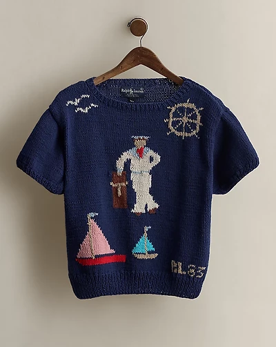 1983 Intarsia-Knit Sweater - Size L