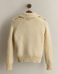 c. 1985 Wool Cardigan - Size 8