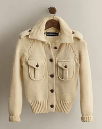 c. 1985 Wool Cardigan - Size 8