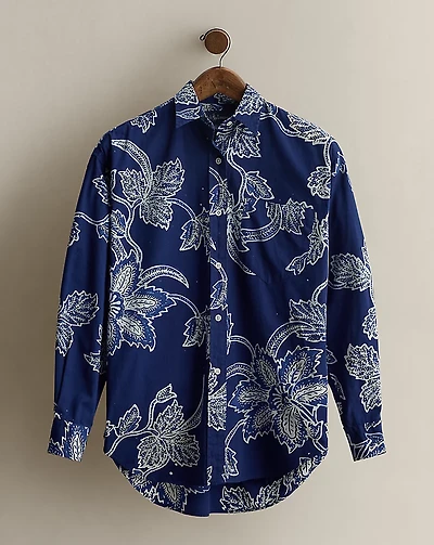 c. 1985 Print Cotton Shirt - Size 6