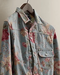 1985 Floral Denim Jacket - Size M