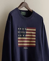 c. 1990 Flag Sweatshirt - Size L