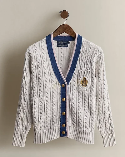c. 1986 Cable-Knit Cardigan - Size M