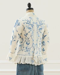 2006 Embroidered Linen Jacket - Size 4