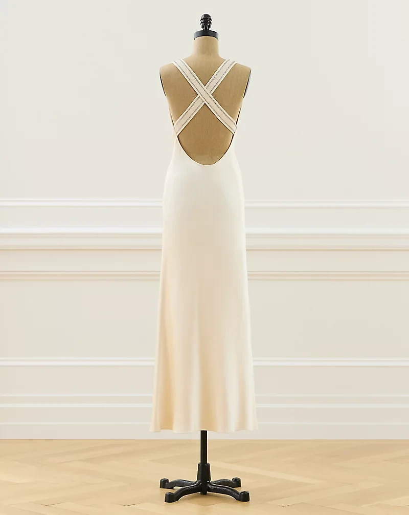 2006 Laura Beaded Silk Dress - Size 4