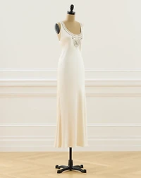 2006 Laura Beaded Silk Dress - Size 4
