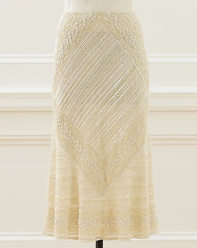 2002 Beaded Silk Skirt - Size 4