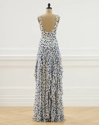 2016 Jodie Floral Evening Dress - Size 0