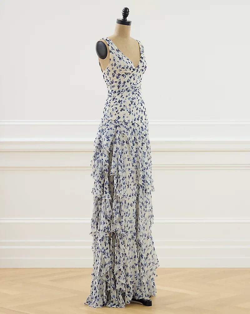 2016 Jodie Floral Evening Dress - Size 0