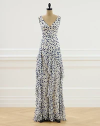 2016 Jodie Floral Evening Dress - Size 0