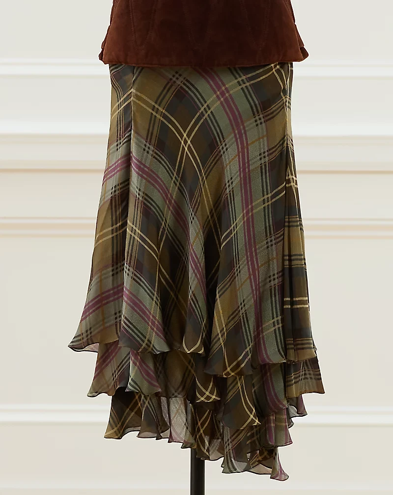 2003 Plaid Tiered Skirt - Size 10