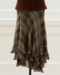 2003 Plaid Tiered Skirt - Size 10