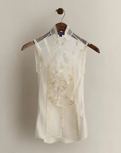 2020 Adrianna Tulle Blouse - Size 0
