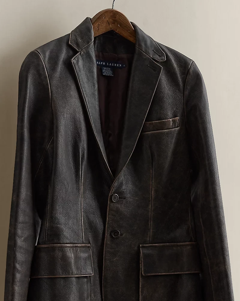 c. 2008 Leather Blazer - Size 6