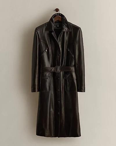 c. 2005 Lambskin Trench Coat - Size 10