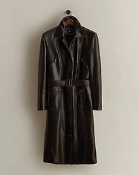 c. 2005 Lambskin Trench Coat - Size 10