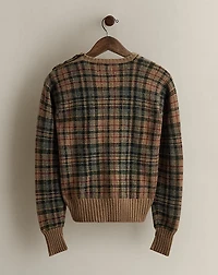 c. 1980s Plaid Crewneck Sweater - Size L