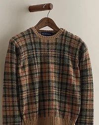 c. 1980s Plaid Crewneck Sweater - Size L