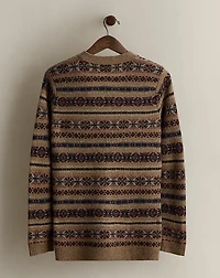 c. 2007 Fair Isle Wool Cardigan - Size M