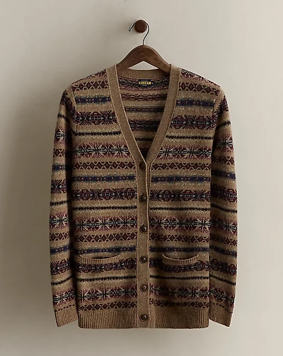 c. 2007 Fair Isle Wool Cardigan - Size M