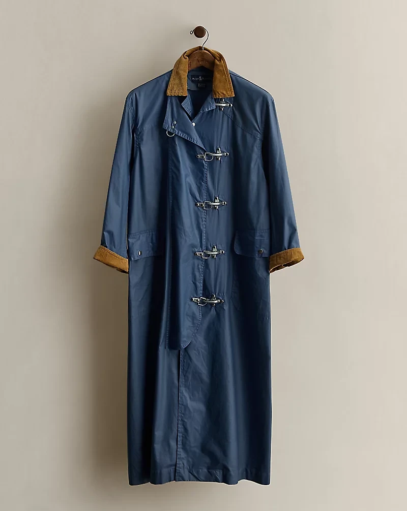 c. 1980s Cotton Long Barn Coat - Size M