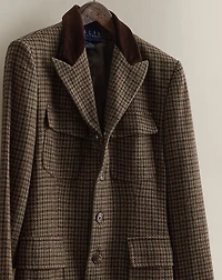c. 1990 Houndstooth Wool Jacket - Size 8