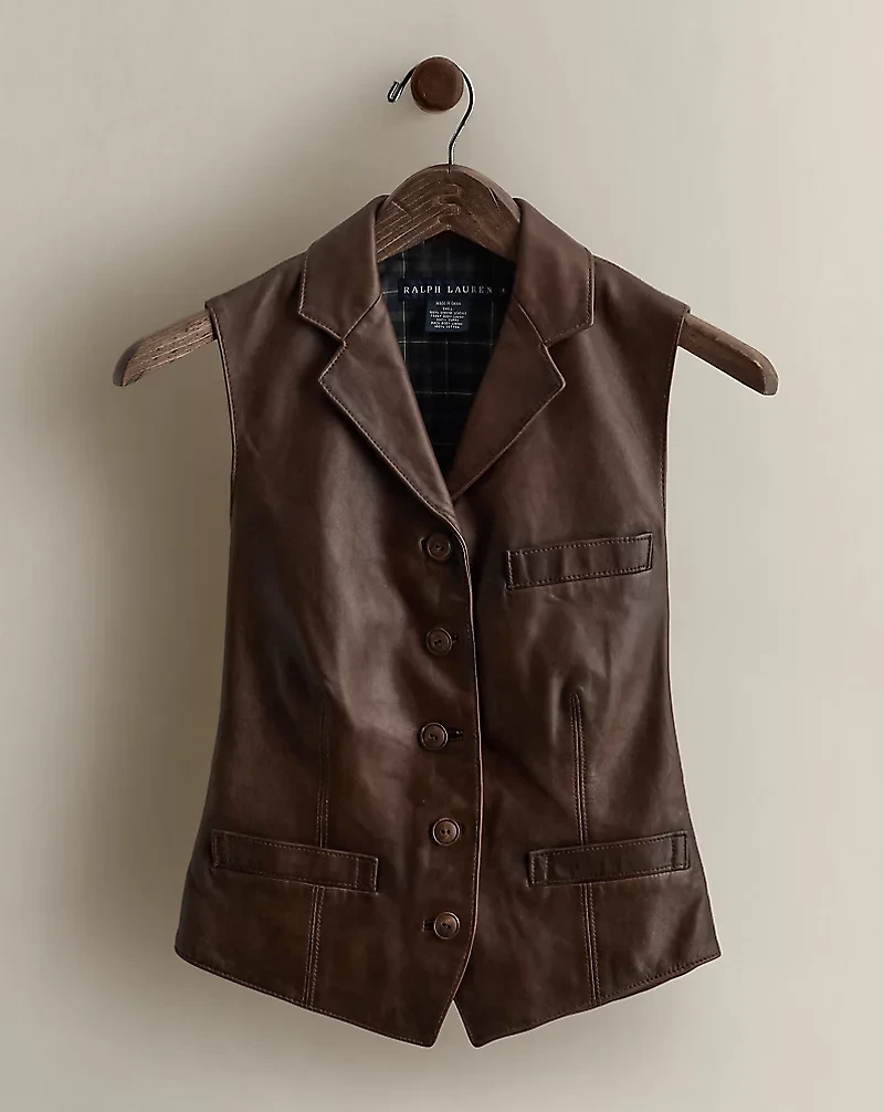 c. 2008 Leather Vest - Size 4