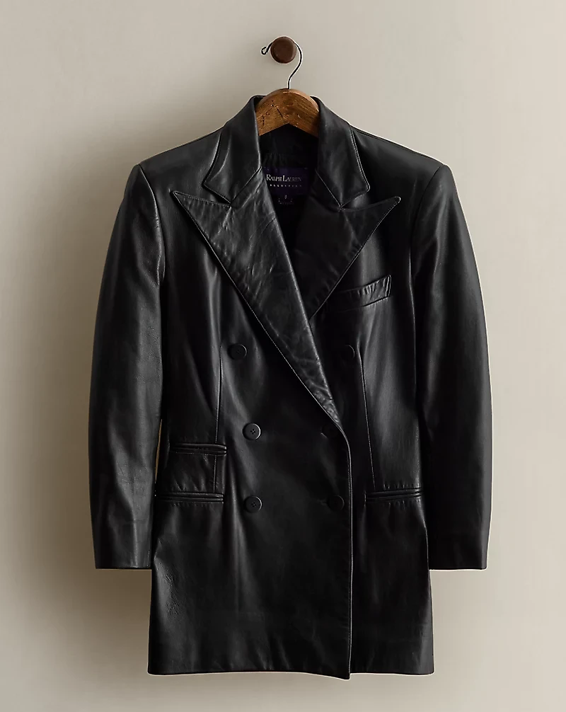 1992 Leather Blazer - Size 8