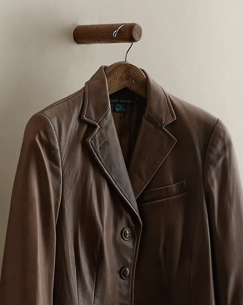 c. 2008 Leather Blazer - Size 8