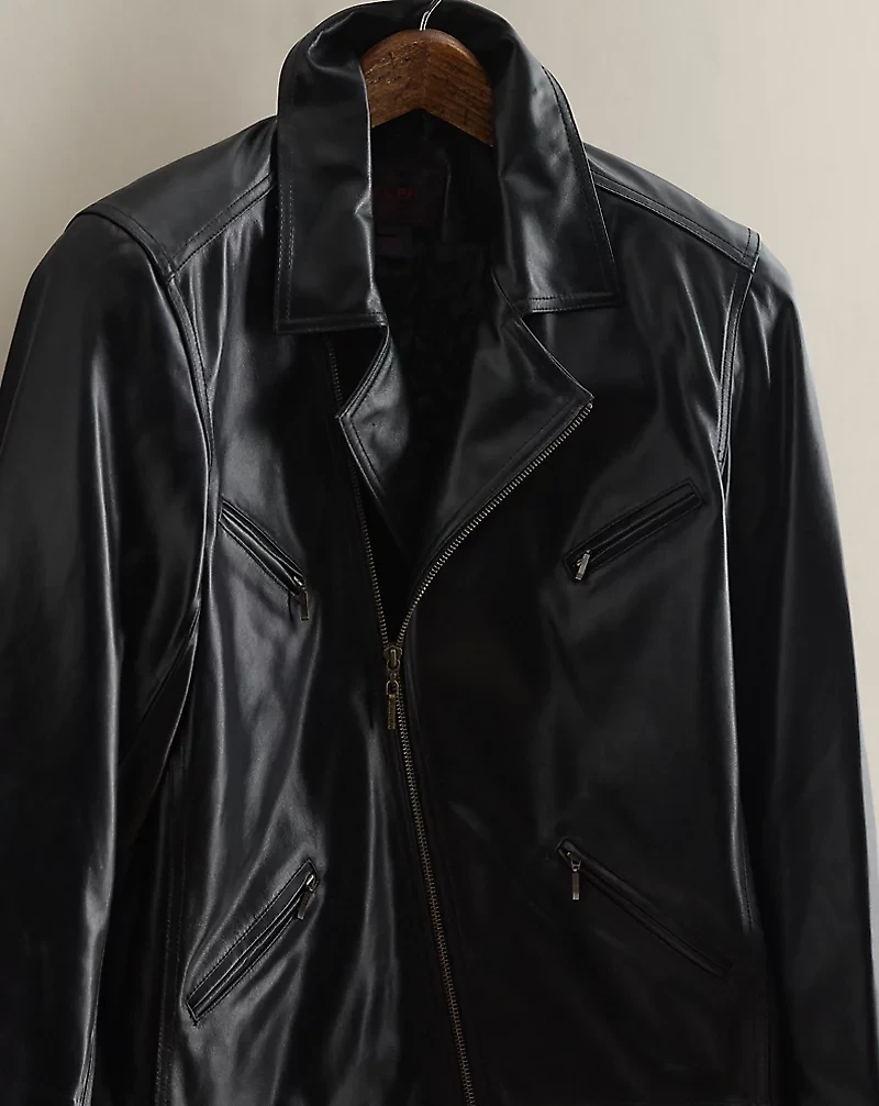 c. 1994 Leather Moto Jacket - Size L