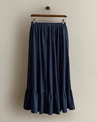 c. 1980s Cotton Denim Skirt - Size 8
