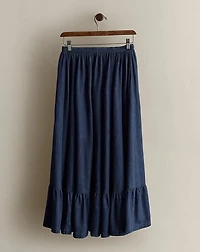 c. 1980s Cotton Denim Skirt - Size 8
