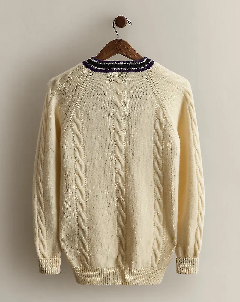 c. 1980s Wool Cricket Sweater - Size S