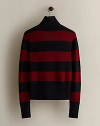 c. 2008 Striped Knit Turtleneck - Size L