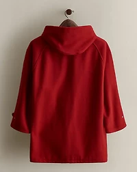 c. 1980s Hooded Wool Coat - Size S