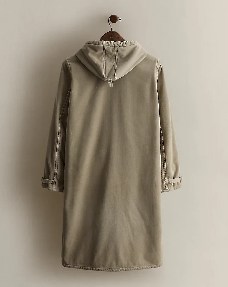c. 2000 Cotton Hooded Coat - Size S