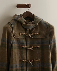 c. 2007 Plaid Wool Duffel Coat - Size 2