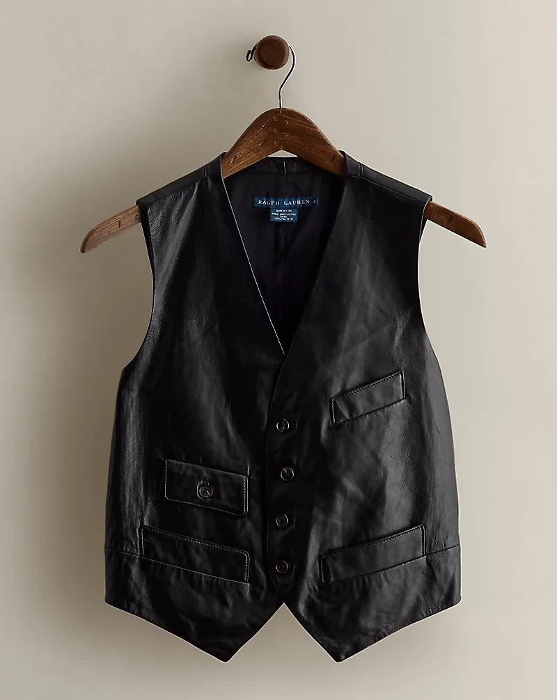 c. 2008 Leather Vest - Size 4