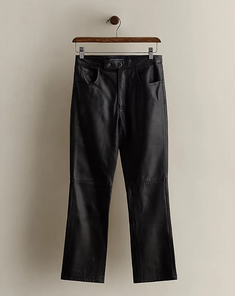 c. 1995 5-Pocket Leather Pant - Size 2