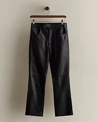 c. 1995 5-Pocket Leather Pant - Size 2
