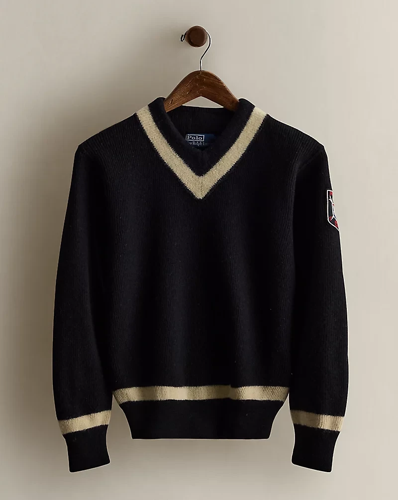 2007 Crest Wool V-Neck Sweater - Size S