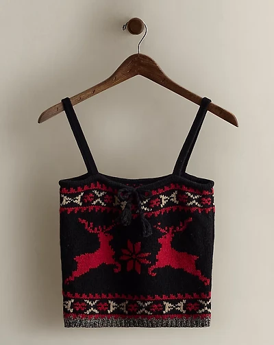c. 1994 Wool Reindeer Tank Top - Size M