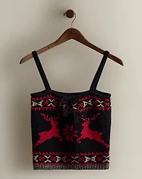 c. 1994 Wool Reindeer Tank Top - Size M