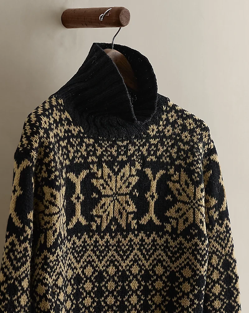 c. 1990 Wool Turtleneck Sweater - Size S