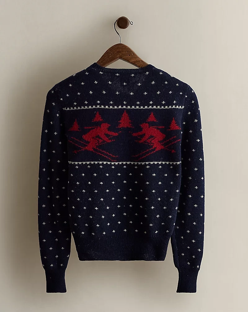 2003 Ski-Motif Wool Sweater - Size S