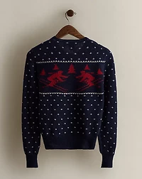 2003 Ski-Motif Wool Sweater - Size S