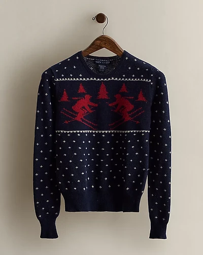 2003 Ski-Motif Wool Sweater - Size S