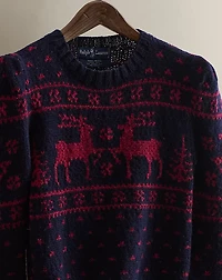 1982 Patterned Crewneck Sweater - Size M