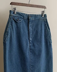 c. 1990s Denim Skirt - Size 8