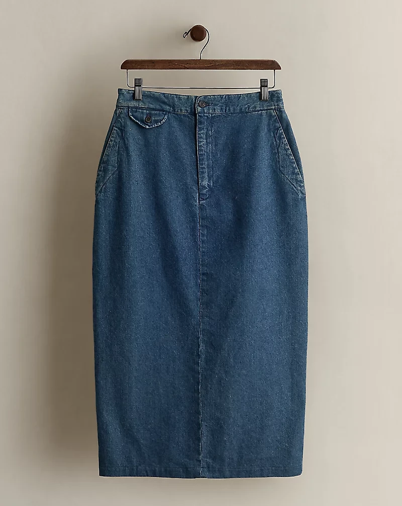 c. 1990s Denim Skirt - Size 8
